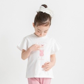 【ブランシェスmini】袖フリル半袖Tシャツ
