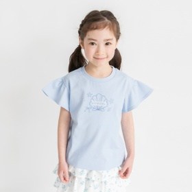 【ブランシェスmini】袖フリル半袖Tシャツ