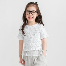 スモッキング半袖Tシャツ