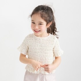 スモッキング半袖Tシャツ