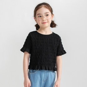 スモッキング半袖Tシャツ