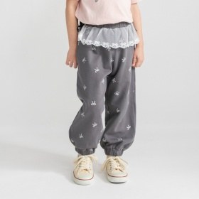 ウエストレースカットパンツ