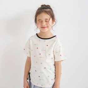 前後2WAY脇シャーリング半袖Tシャツ