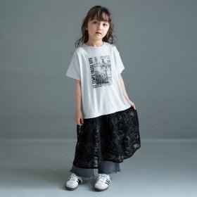 【WEB限定】レースドッキングワンピース