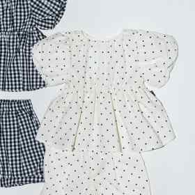 91:オフ白_ドット