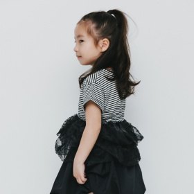 【b.+A】金子綾/ドットフリル付きチュニック