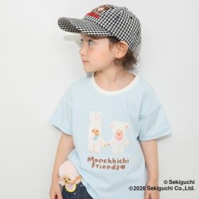 【モンチッチ】リンガー半袖Tシャツ