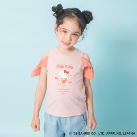 【サンリオキャラクターズ】シフォン肩あきトップス