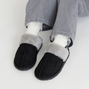 フェイクムートン/ファーサボサンダル