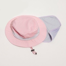 【接触冷感】フローズンメッシュネックカバー付きハット