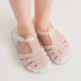 キラキラクリアサンダル