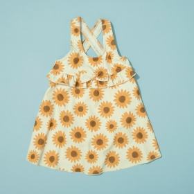 【水着】サンドレス風総柄ワンピース