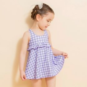 【水着】サンドレス風総柄ワンピース