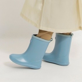 キッズ　ワッペン付きレインブーツ