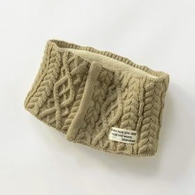 【あったか】ケーブル柄ネックウォーマー