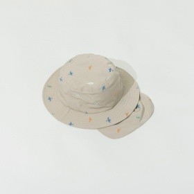 日よけ付き刺しゅうハット