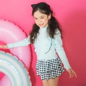 【WEB先行】【水着 / SWIM / WEB限定】長袖ラッシュガード＆スカパン２点セット_(クーポン対象外)