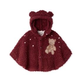 【gelato pique/ジェラート ピケ】【HOLIDAY】【BABY】ジェラートスノーベアジャガードポンチョ_(クーポン対象外)