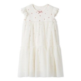 【gelato pique】KIDSストロベリー柄チュールワンピース
