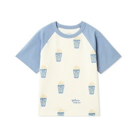 【gelato pique】KIDSポップコーン柄半袖Tシャツ