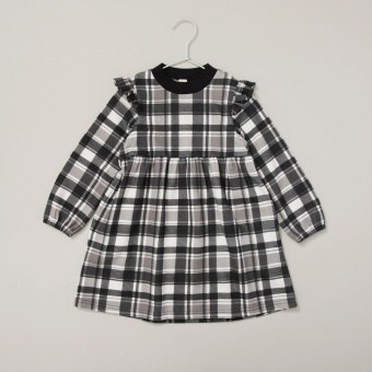 【DRC/やわらか裏起毛】総柄ワンピース