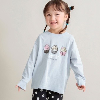 【DRC/お肌に嬉しい綿100％】ガールズアソートグラフィック長袖Tシャツ(WEB限定)