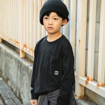 【DRC/お肌に嬉しい綿100％】ポケット長袖Tシャツ（WEB限定）