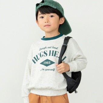 【eikoコラボ】薄手裏毛アソートグラフィックトレーナー(WEB限定カラーあり）