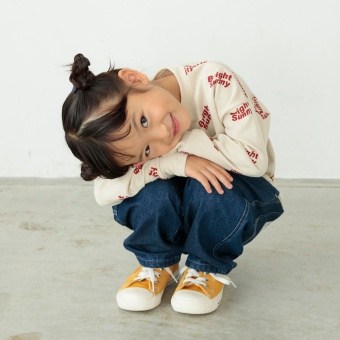 【eikoコラボ】薄手裏毛アソートグラフィックトレーナー(WEB限定カラーあり）