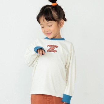 【eikoコラボ】綿100％アソートグラフィック長袖Tシャツ（WEB限定）