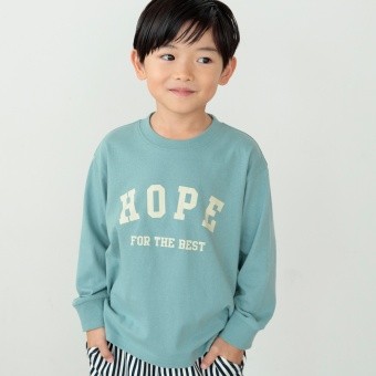 【eikoコラボ】綿100％アソートグラフィック長袖Tシャツ（WEB限定）