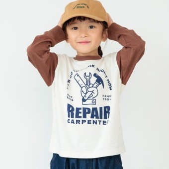 【eikoコラボ】綿100％アソートグラフィック長袖Tシャツ（WEB限定）