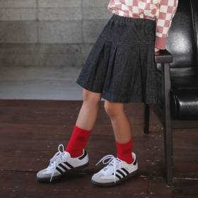 【WEB限定/DRC】プリーツ切替デニムスカート