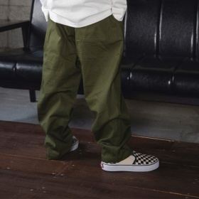 【WEB限定/DRC】オーバータックツイルロングパンツ