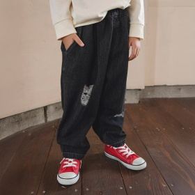 【WEB限定/DRC】オーバータッククラッシュデニムロングパンツ