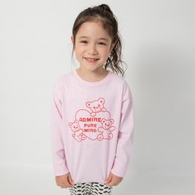 【3点10%対象】【WEB限定/DRC】ガールズアソートグラフィック長袖Tシャツ