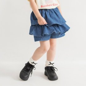 【26SS】【WEB限定/DRC】デニムフリルスカパン