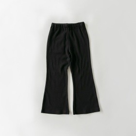 【3点10%対象】【WEB限定/DRC】リブフレアパンツ