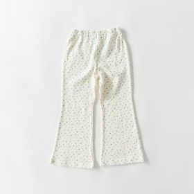 【3点10%対象】【WEB限定/DRC】リブフレアパンツ