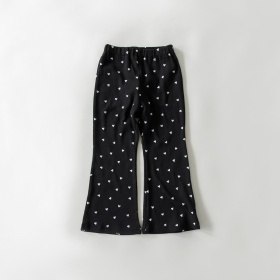 【3点10%対象】【WEB限定/DRC】リブフレアパンツ