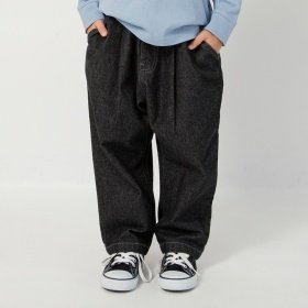 【3点10%対象】【WEB限定/DRC】オーバータックデニムロングパンツ