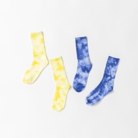 【WEB限定/DRC】タイダイ柄2Pソックス