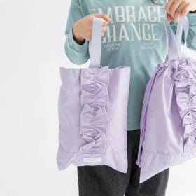 【DRC/WEB限定/通学シリーズ】フリルシューズバッグ