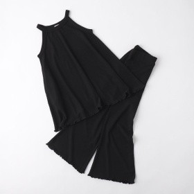 【WEB限定/DRC】フレアキャミ+ロングパンツセット