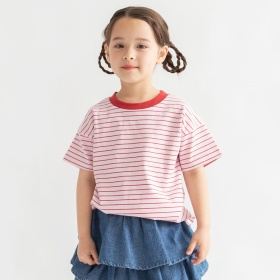 【WEB限定/DRC】無地・ボーダー半袖Tシャツ