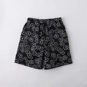 91:ブラック_小花