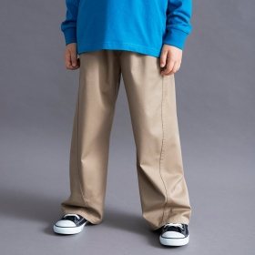 【WEB限定/DRC】ストレッチツイルワイドストレートパンツ