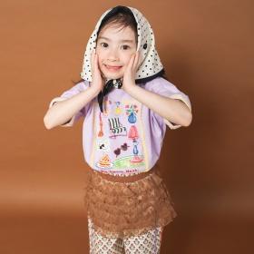 【WEB限定/りぃー×branshesコラボ】リンガー半袖Tシャツ