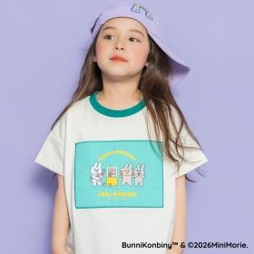 【WEB限定/BUNNI KONBINY】アップリケリンガー半袖Tシャツ