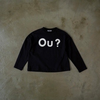 【Ou? by EDWIN】Ou？BIGロゴ長袖Ｔシャツ